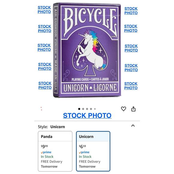 Playing Cards 2 Packs Cats and Unicorns - Picture 8 of 10